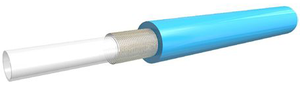Medical Tubing composed of a coil reinforced PTFE Liner and an Outer Layer in various colors made of a choice of materials